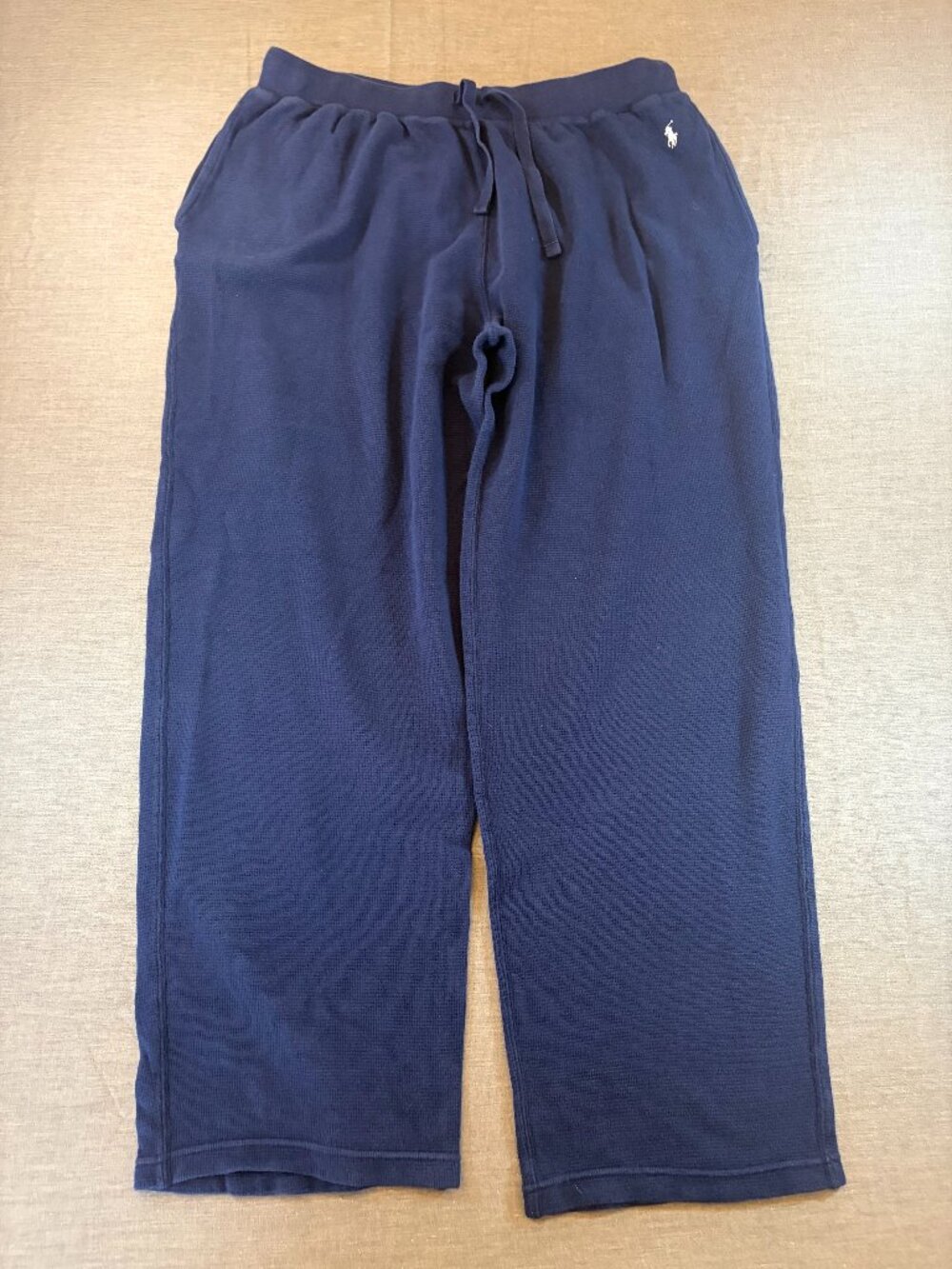 Polo Ralph Lauren Men's Navy Blue Waffle Thermal Loungepants Sweatpants XL